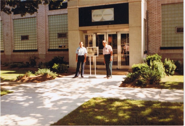 Odell Hensley and Joe Stover at Seagrave Plant